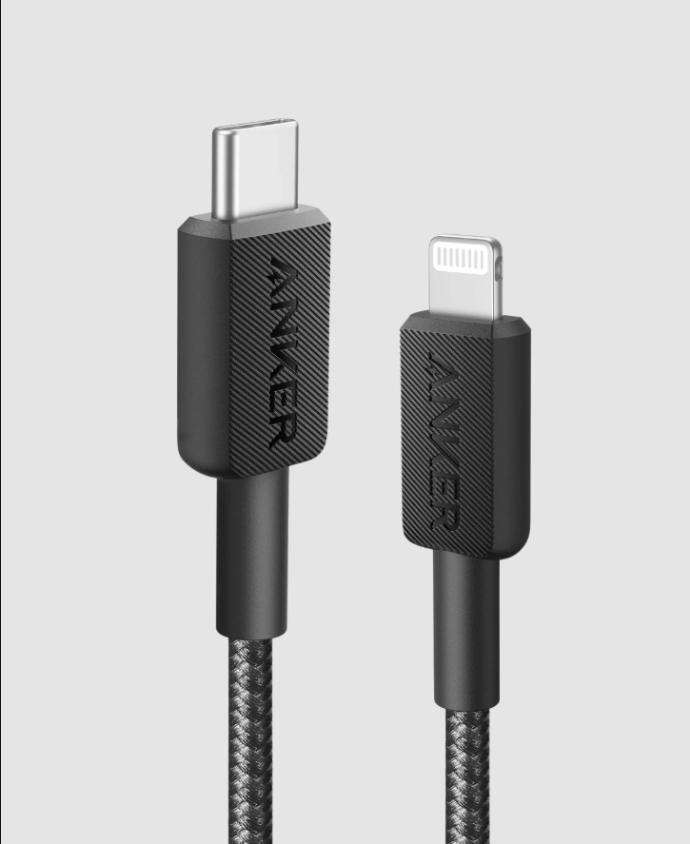 Anker 322 USB-C to Lightning Cable Cable (3ft) Black