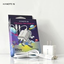 Kanote X Wall Charger + Turbo Cable TypeC 18W (3ft) White