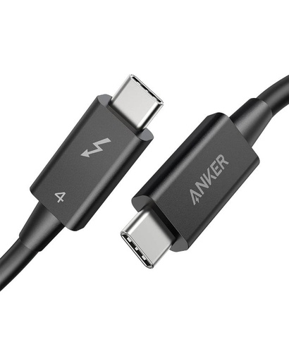 [A8859011] Anker Thunderbolt 4 Certified USB C to C Cable 2.3 ft-Black